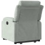Hellgrauer, elektrisch verstellbarer Samtsessel von , Sessel - Ref: Foro24-3205114, Preis: 315,24 €, Rabatt: %