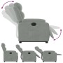 Hellgrauer, elektrisch verstellbarer Samtsessel von , Sessel - Ref: Foro24-3205114, Preis: 315,24 €, Rabatt: %