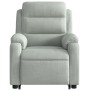 Hellgrauer, elektrisch verstellbarer Samtsessel von , Sessel - Ref: Foro24-3205114, Preis: 315,24 €, Rabatt: %