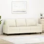 Cream velvet 3-seater sofa 180 cm by , Sofas - Ref: Foro24-359217, Price: 333,43 €, Discount: %