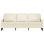 Cream velvet 3-seater sofa 180 cm by , Sofas - Ref: Foro24-359217, Price: 333,43 €, Discount: %