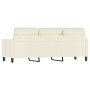 Cremefarbenes 3-Sitzer-Sofa aus Samt, 180 cm von , Sofas - Ref: Foro24-359217, Preis: 332,76 €, Rabatt: %