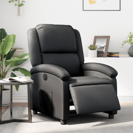 Schwarzer Power-Liegestuhl aus echtem Leder von , Sessel - Ref: Foro24-3204254, Preis: 378,51 €, Rabatt: %