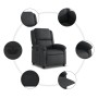Schwarzer Power-Liegestuhl aus echtem Leder von , Sessel - Ref: Foro24-3204254, Preis: 378,51 €, Rabatt: %