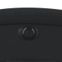 Sillón reclinable eléctrico de cuero auténtico negro