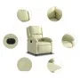 Cream White Genuine Leather Electric Recliner by , Armchairs - Ref: Foro24-3204256, Price: 356,65 €, Discount: %