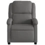 Sillón reclinable de masaje eléctrico cuero auténtico gris de , Sillones - Ref: Foro24-3204261, Precio: 369,20 €, Descuento: %
