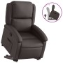 Dunkelbrauner, hochklappbarer Relaxsessel aus echtem Leder von , Sessel - Ref: Foro24-3204263, Preis: 393,13 €, Rabatt: %