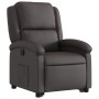 Dunkelbrauner, hochklappbarer Relaxsessel aus echtem Leder von , Sessel - Ref: Foro24-3204263, Preis: 393,13 €, Rabatt: %
