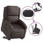 Dark Brown Genuine Leather Liftable Recliner Chair by , Armchairs - Ref: Foro24-3204263, Price: 411,05 €, Discount: %