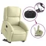 Cremefarbener, anhebbarer Massagesessel aus echtem Leder von , Sessel - Ref: Foro24-3204268, Preis: 407,44 €, Rabatt: %