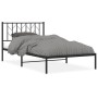 Bettgestell mit schwarzem Metallkopfteil 107x203 cm von , Betten und Lattenroste - Ref: Foro24-374433, Preis: 64,93 €, Rabatt: %