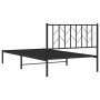 Bettgestell mit schwarzem Metallkopfteil 107x203 cm von , Betten und Lattenroste - Ref: Foro24-374433, Preis: 64,93 €, Rabatt: %
