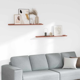 Estante de pared 2 pcs Rojo 100 x 9 x 3 cm Madera de ingeniería en Estantes y estanterías | Comprar online en Foro24