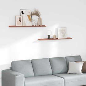 Estante de pared 2 pcs Rojo 100 x 9 x 3 cm Madera de ingeniería en Estantes y estanterías | Comprar online en Foro24