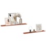 Estante de pared 2 pcs Rojo 100 x 9 x 3 cm Madera de ingeniería en Estantes y estanterías | Comprar online en Foro24