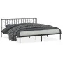 Bettgestell mit schwarzem Metallkopfteil 200x200 cm von , Betten und Lattenroste - Ref: Foro24-374444, Preis: 115,36 €, Rabat...