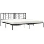 Bettgestell mit schwarzem Metallkopfteil 200x200 cm von , Betten und Lattenroste - Ref: Foro24-374444, Preis: 115,36 €, Rabat...