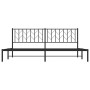 Bettgestell mit schwarzem Metallkopfteil 200x200 cm von , Betten und Lattenroste - Ref: Foro24-374444, Preis: 117,09 €, Rabat...