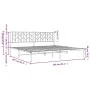 Bettgestell mit schwarzem Metallkopfteil 200x200 cm von , Betten und Lattenroste - Ref: Foro24-374444, Preis: 115,36 €, Rabat...