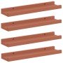 Estante de pared 4 pcs Rojo 40 x 9 x 3 cm Madera de ingeniería en Estantes y estanterías | Comprar online en Foro24