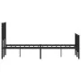 Bed frame with headboard and footboard black metal 120x190 cm by , Beds and slatted bases - Ref: Foro24-374452, Price: 93,80 ...