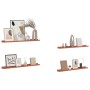Estante de pared 4 pcs Rojo 80 x 9 x 3 cm Madera de ingeniería en Estantes y estanterías | Comprar online en Foro24