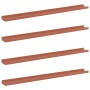 Estante de pared 4 pcs Rojo 100 x 9 x 3 cm Madera de ingeniería en Estantes y estanterías | Comprar online en Foro24