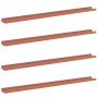 Estante de pared 4 pcs Rojo 115 x 9 x 3 cm Madera de ingeniería en Estantes y estanterías | Comprar online en Foro24