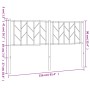 Kopfteil aus schwarzem Metall, 150 cm von , Kopf- und Fußteile - Ref: Foro24-374471, Preis: 32,96 €, Rabatt: %