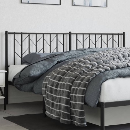 Kopfteil aus schwarzem Metall, 180 cm von , Kopf- und Fußteile - Ref: Foro24-374473, Preis: 37,24 €, Rabatt: %