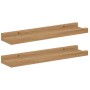 Estante de pared con estante 2 pcs Marrón 40 x 9 x 3 cm en Estantes y estanterías | Comprar online en Foro24