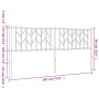 Black metal headboard 180 cm by , Headboards and footboards - Ref: Foro24-374473, Price: 37,24 €, Discount: %