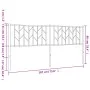 Cabecero de metal negro 180 cm de , Cabeceros y pies de cama - Ref: Foro24-374473, Precio: 36,68 €, Descuento: %