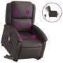 Dark brown genuine leather liftable electric massage chair by , Armchairs - Ref: Foro24-3204275, Price: 456,16 €, Discount: %