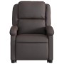 Dark brown genuine leather liftable electric massage chair by , Armchairs - Ref: Foro24-3204275, Price: 456,16 €, Discount: %