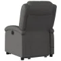 Grauer elektrischer Fußmassagesessel aus echtem Leder von , Sessel - Ref: Foro24-3204277, Preis: 452,82 €, Rabatt: %