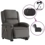 Grauer elektrischer Fußmassagesessel aus echtem Leder von , Sessel - Ref: Foro24-3204277, Preis: 452,82 €, Rabatt: %