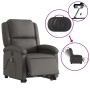 Grauer elektrischer Fußmassagesessel aus echtem Leder von , Sessel - Ref: Foro24-3204277, Preis: 448,34 €, Rabatt: %