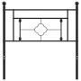Kopfteil aus schwarzem Metall, 100 cm von , Kopf- und Fußteile - Ref: Foro24-374368, Preis: 27,87 €, Rabatt: %