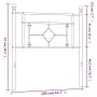 Kopfteil aus schwarzem Metall, 100 cm von , Kopf- und Fußteile - Ref: Foro24-374368, Preis: 27,87 €, Rabatt: %