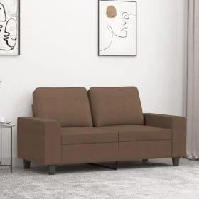 2-Sitzer-Sofa aus braunem Stoff, 120 cm von , Sofas - Ref: Foro24-359386, Preis: 264,03 €, Rabatt: %