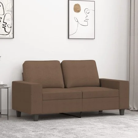 2-Sitzer-Sofa aus braunem Stoff, 120 cm von , Sofas - Ref: Foro24-359386, Preis: 264,02 €, Rabatt: %