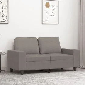 2-seater sofa in taupe gray fabric 120 cm by , Sofas - Ref: Foro24-359390, Price: 277,65 €, Discount: %