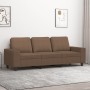3-seater brown fabric sofa 180 cm by , Sofas - Ref: Foro24-359402, Price: 283,21 €, Discount: %