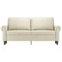 2-Sitzer-Sofa aus cremefarbenem Kunstleder, 140 cm von , Sofas - Ref: Foro24-359505, Preis: 223,04 €, Rabatt: %