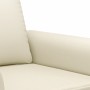 2-seater sofa in cream-colored synthetic leather 140 cm by , Sofas - Ref: Foro24-359505, Price: 244,25 €, Discount: %