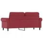 2 seater sofa in wine red synthetic leather 140 cm by , Sofas - Ref: Foro24-359507, Price: 227,94 €, Discount: %
