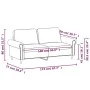 2 seater sofa in wine red synthetic leather 140 cm by , Sofas - Ref: Foro24-359507, Price: 227,94 €, Discount: %