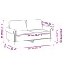 2-Sitzer-Sofa aus weinrotem Kunstleder, 140 cm von , Sofas - Ref: Foro24-359507, Preis: 240,96 €, Rabatt: %